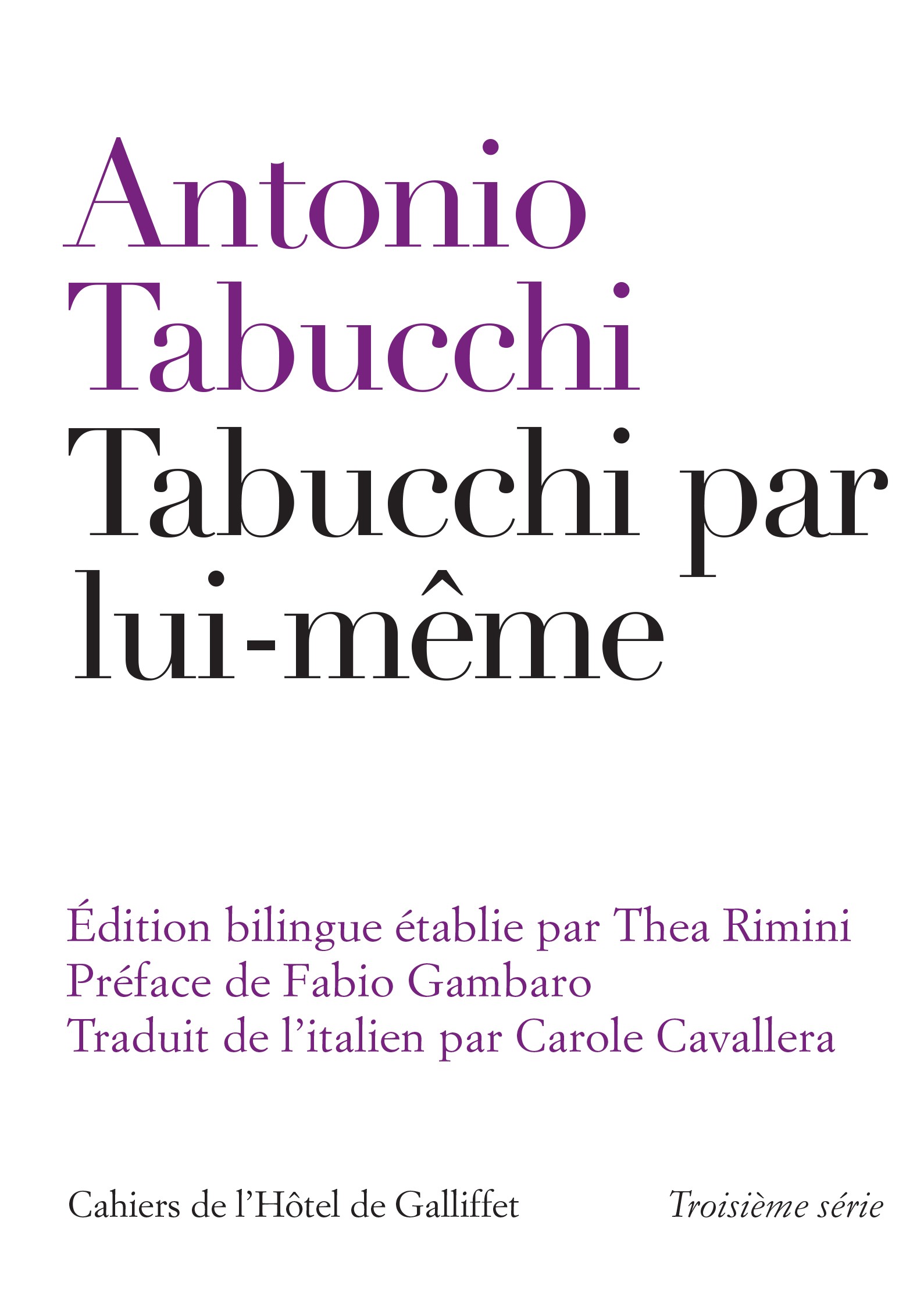 A Parisian book series dedicated to Italian literature