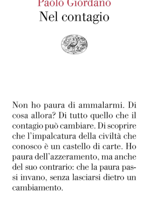 How contagion works, Paolo Giordano’s essay is translated into Arabic