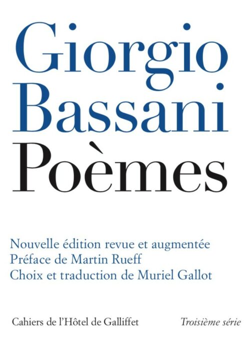 Paris: Giorgio Bassani poète