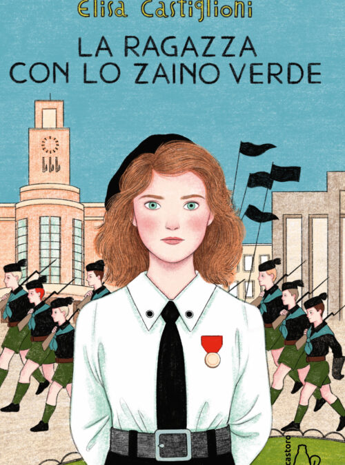 La ragazza con lo zaino verde