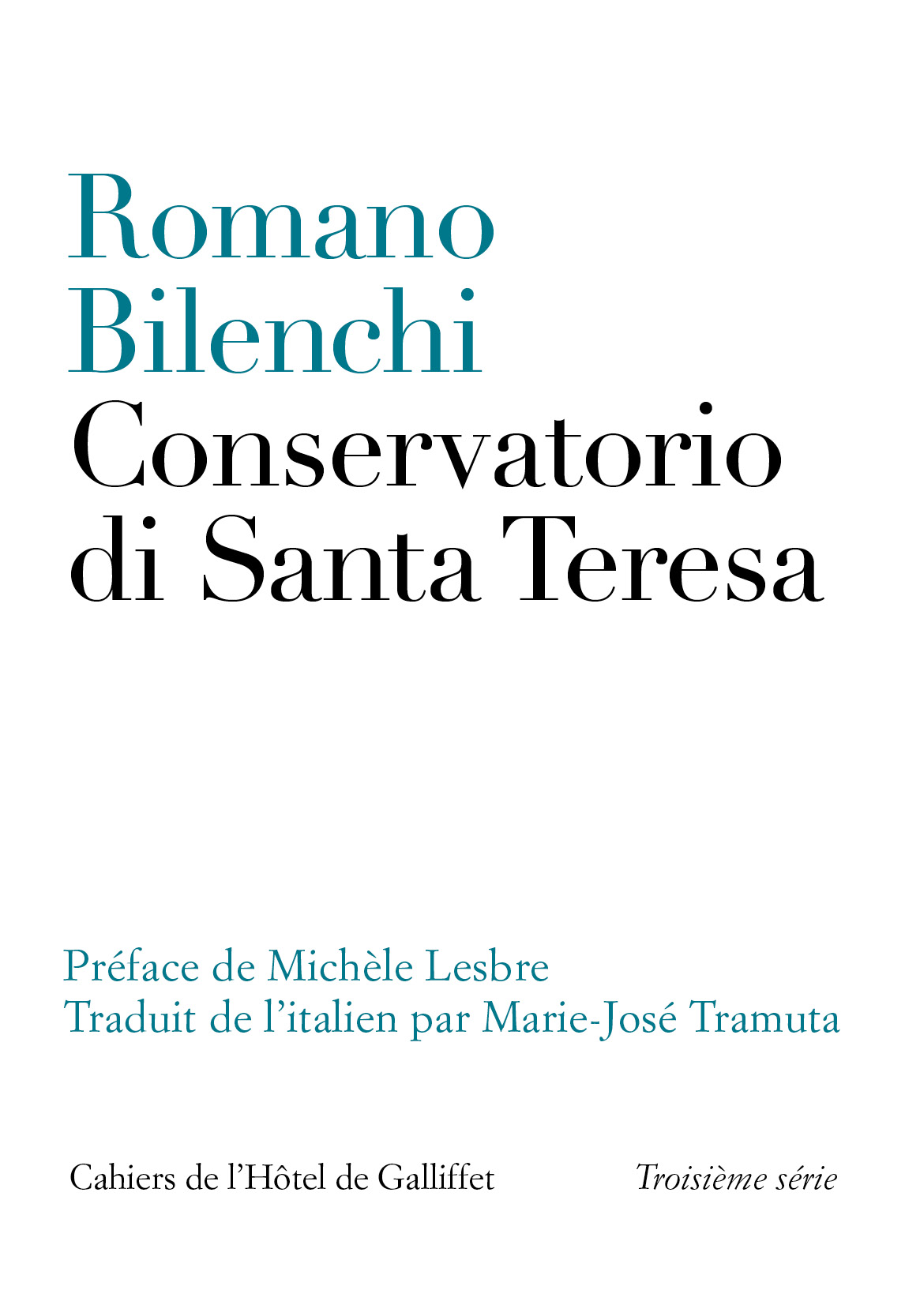 Paris: Romano Bilenchi <ul>Conservatorio di Santa Teresa