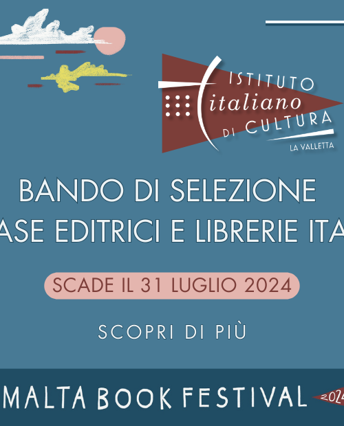 Malta Book Festival 2024. Selection for Italian Publishers and Book Shops