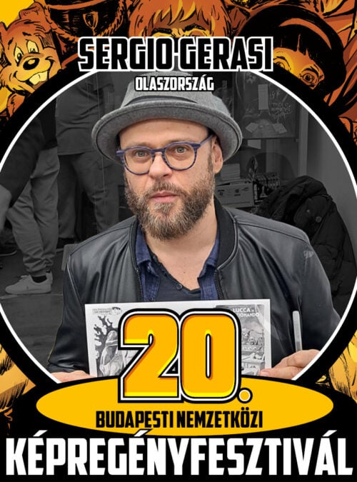 Comic book artist Sergio Gerasi in Budapest