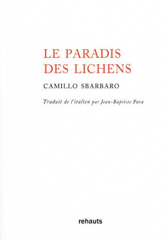 Camillo Sbarbaro : une édition en français de ses proses