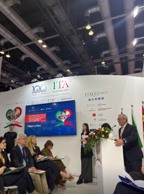 Beijing: the Italian Pavilion at the Book Fair